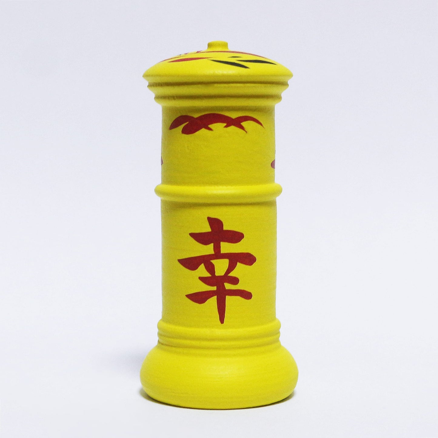鹿児島　幸せを運ぶ黄色いポスト　日本縦断こけし 2/47　KAGOSHIMA　Yellow Postbox that Brings Happiness　Japan-crossing KOKESHI 1/47　※907