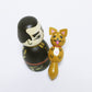 鹿児島　西郷隆盛さん犬抱っこ　日本縦断こけし 2/47　KAGOSHIMA　Saigō Takamori and his loyal dog　Japan-crossing KOKESHI 1/47　※908