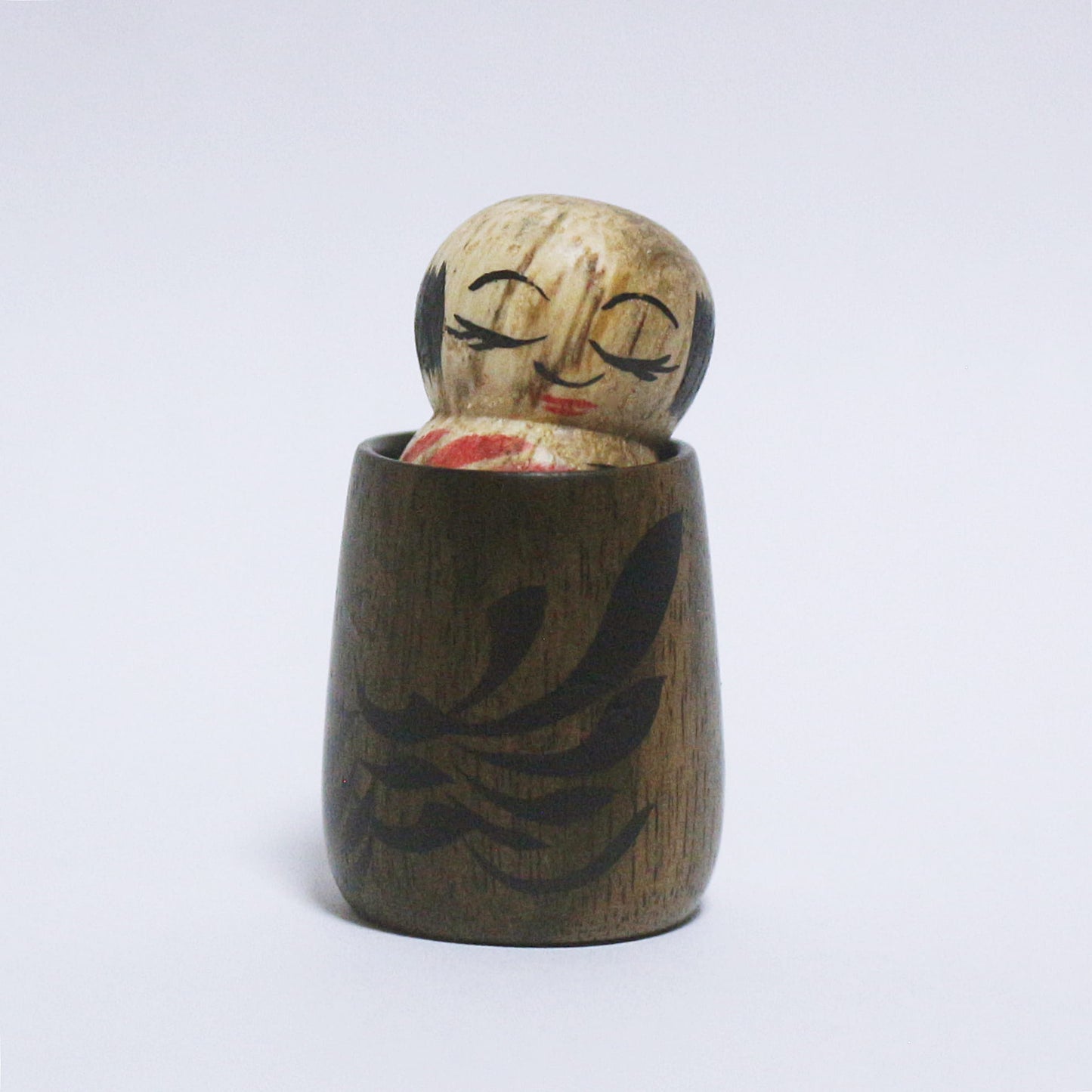 希少材　黒柿＆コナラ・スポルテッド　玉入りえじこ　Rare Wood　Black Persimmon & Spalted Konara Oak　TAMAIRI-EJIKO　※925