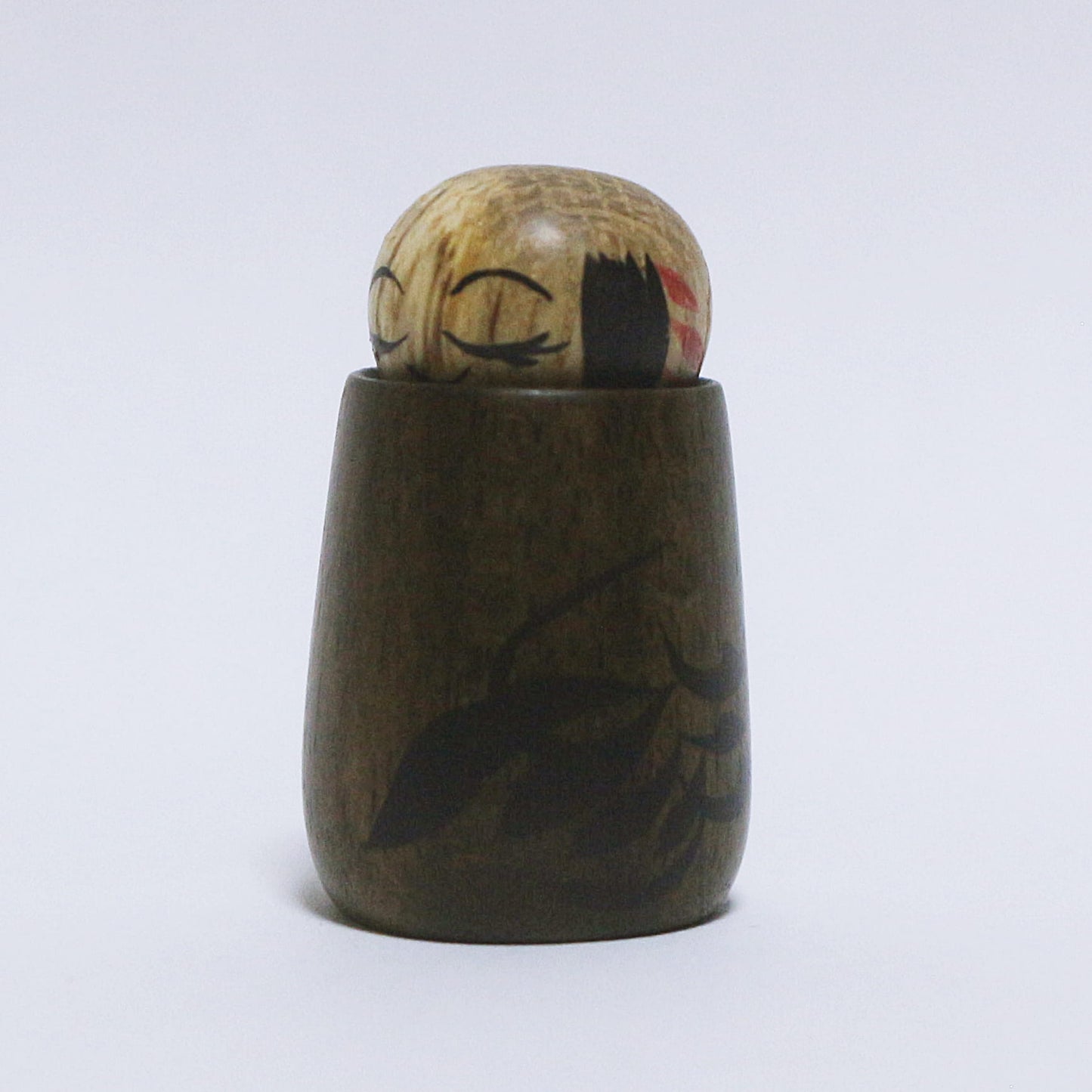 希少材　黒柿＆コナラ・スポルテッド　玉入りえじこ　Rare Wood　Black Persimmon & Spalted Konara Oak　TAMAIRI-EJIKO　※925