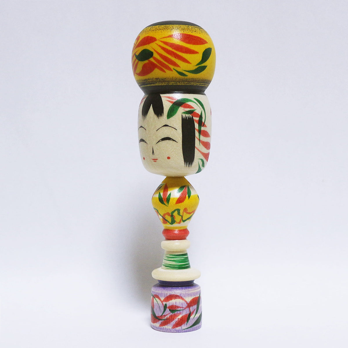 本人型 輪入りこけし　Noboru Wagatsuma Type Wooden Ring KOKESHI　※976