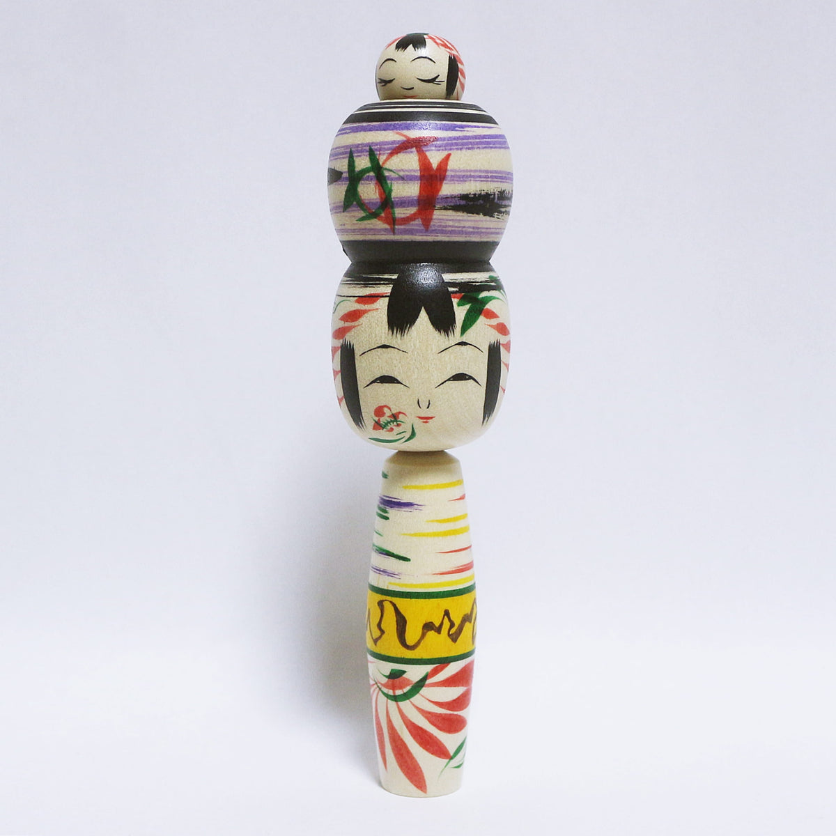 本人型 玉入り髷こけし　Noboru Wagatsuma Type TAMA-IRI Bun Hair KOKESHI　※978