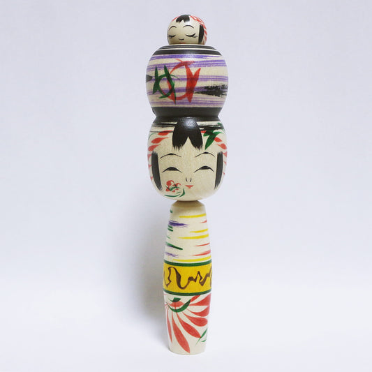 本人型 玉入り髷こけし　Noboru Wagatsuma Type TAMA-IRI Bun Hair KOKESHI　※978