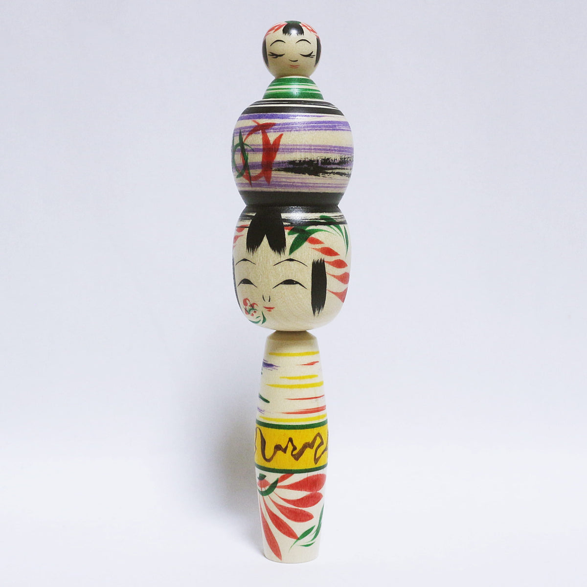 本人型 玉入り髷こけし　Noboru Wagatsuma Type TAMA-IRI Bun Hair KOKESHI　※978