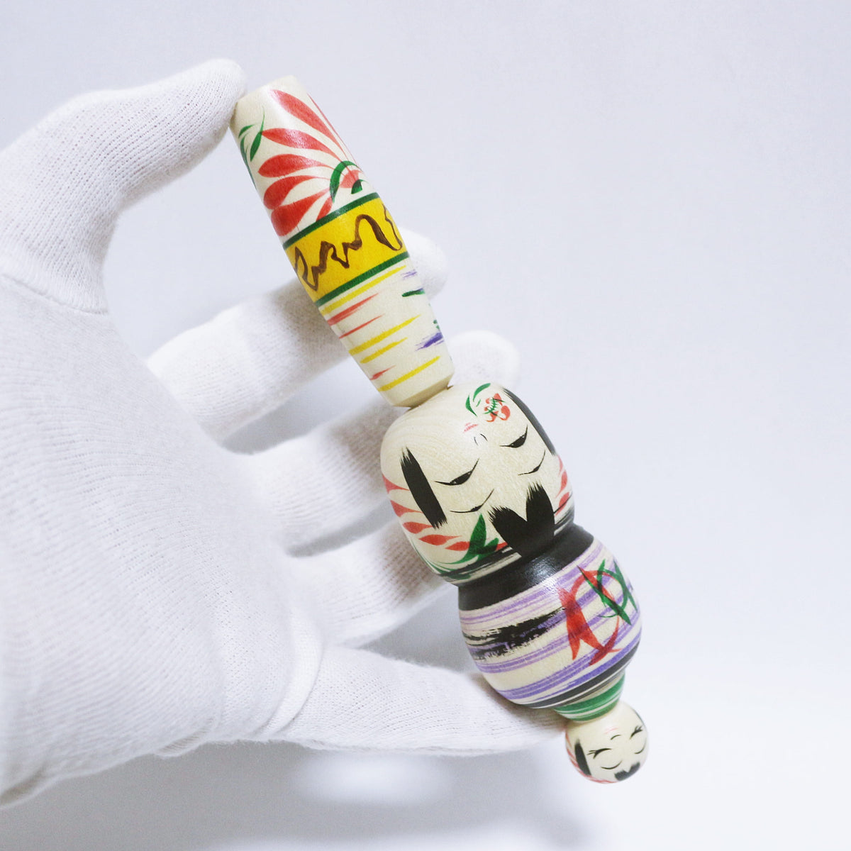 本人型 玉入り髷こけし　Noboru Wagatsuma Type TAMA-IRI Bun Hair KOKESHI　※978