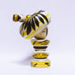 遠刈田こけし 本人型 輪入れ＆帽子　Wooden ring & Hat　Noboru Wagatsuma Type TOGATTA KOKESHI　※983