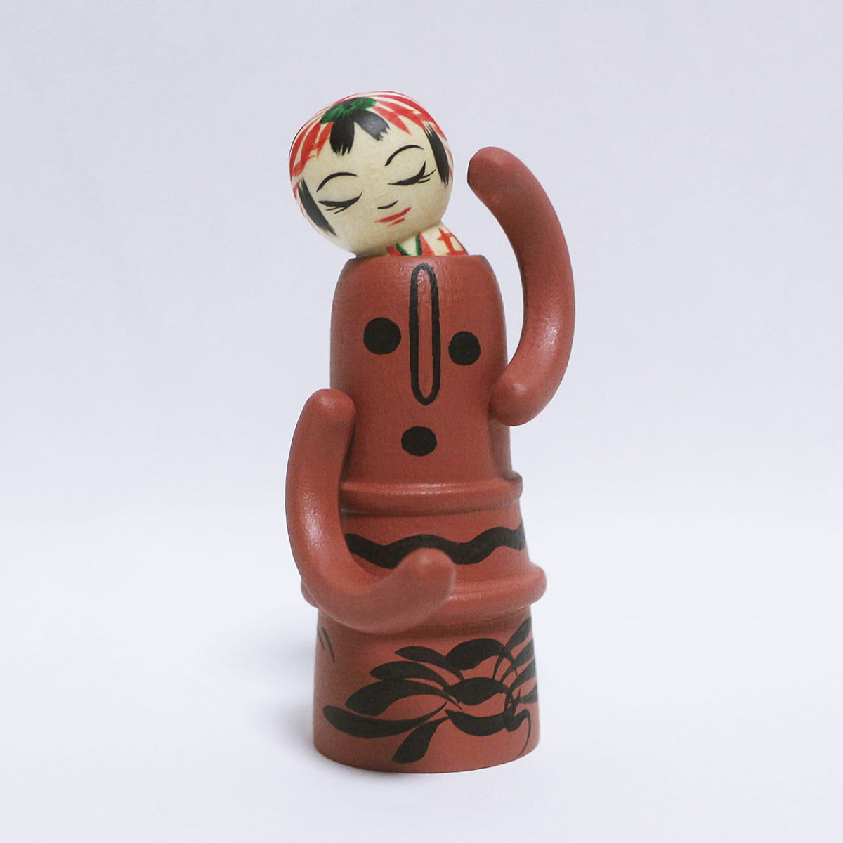 宮崎　ハニワ玉入りエジコ　日本縦断こけし 4/47　MIYAZAKI　HANIWA TAMA-IRI EJIKO　Japan-crossing KOKESHI 4/47　※992