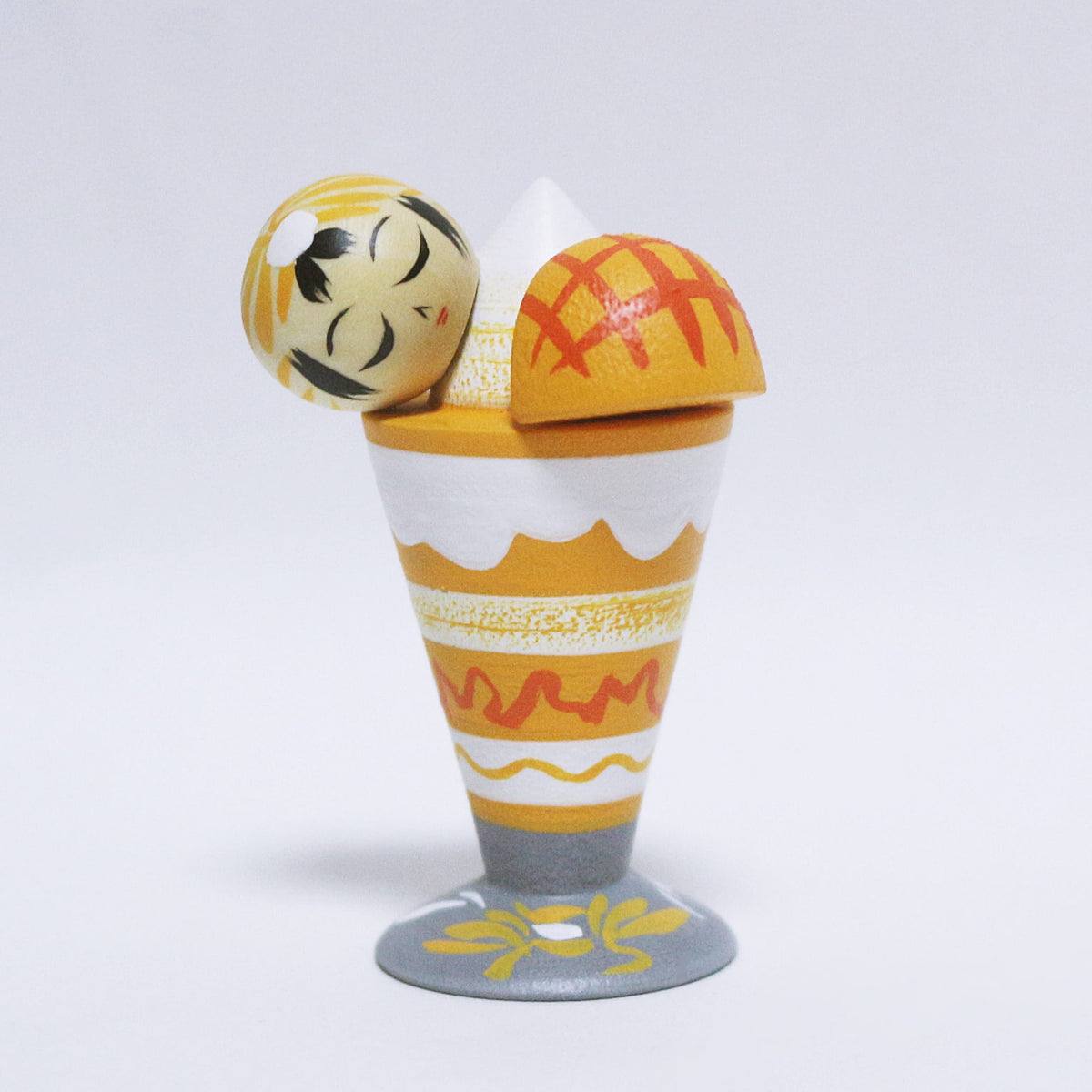 宮崎　マンゴーパフェ　日本縦断こけし 4/47　MIYAZAKI　Mango Parfait　Japan-crossing KOKESHI 4/47　※998