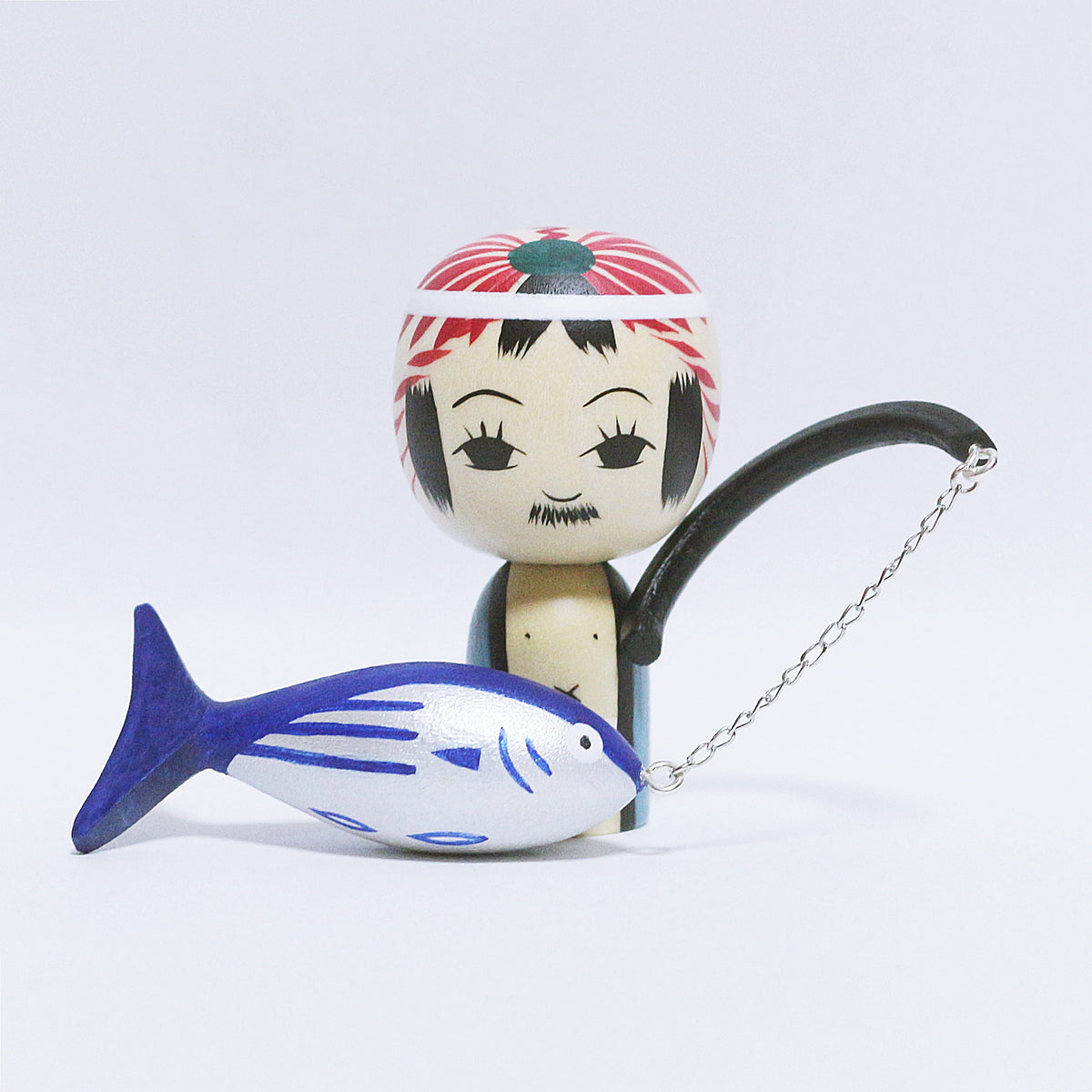 宮崎　カツオ一本釣り　日本縦断こけし 4/47　MIYAZAKI　Skipjack Tuna Pole-and-Line Fishing　Japan-crossing KOKESHI 4/47　※999