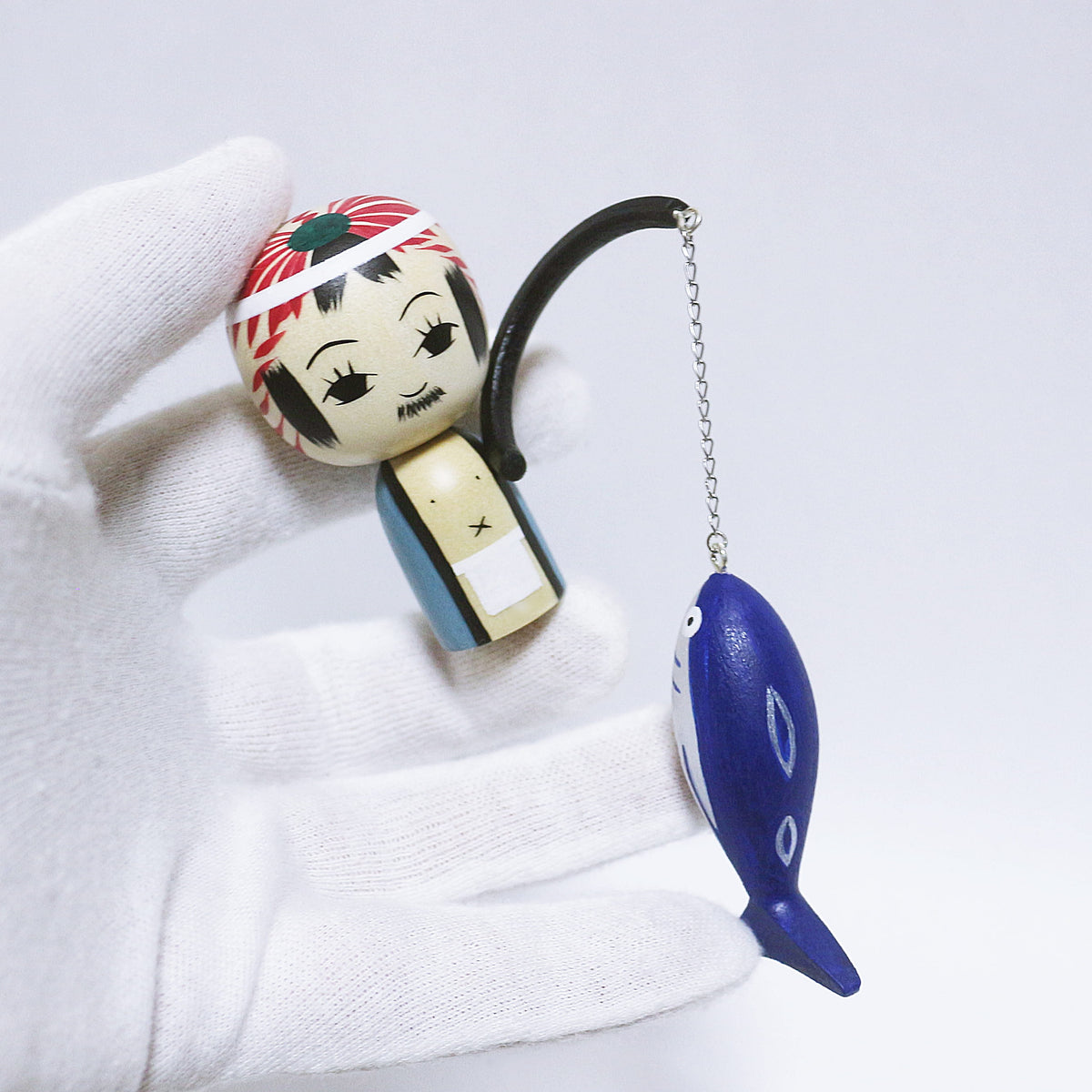 宮崎　カツオ一本釣り　日本縦断こけし 4/47　MIYAZAKI　Skipjack Tuna Pole-and-Line Fishing　Japan-crossing KOKESHI 4/47　※999