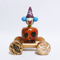 HALLOWEEN カボチャの馬車に玉入れ遠刈田ピエロこけし　Pumpkin carriage and Togatta Clown KOKESHI　※675